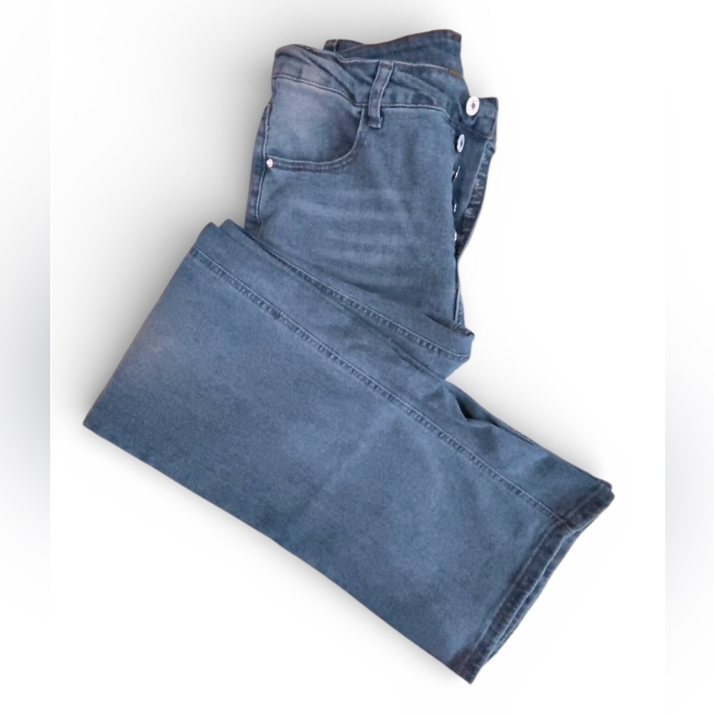 Classic button-fly bootcut denim jeans Women’s size large | cc1